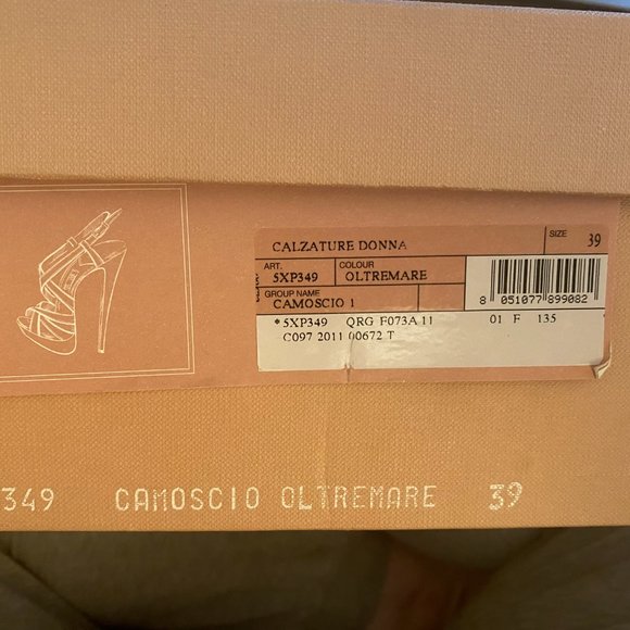 Miu Miu Navy Blue Strappy Sandals - Picture 9 of 9